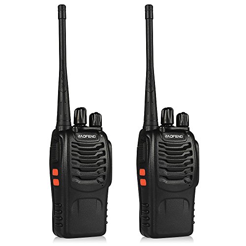 BaoFeng BF-888S Walkie Talkie 2pcs in One Box with Rechargeable Battery Headphone Wall Charger Long Range 16 Channels Two Way Radio 2pcs radios