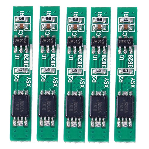 Icstation 10pcs 37V 27A 1S Lithium Battery Protection PCB BMS Board for 18650 18550 Li-ion Lipo Battery Cell Pack